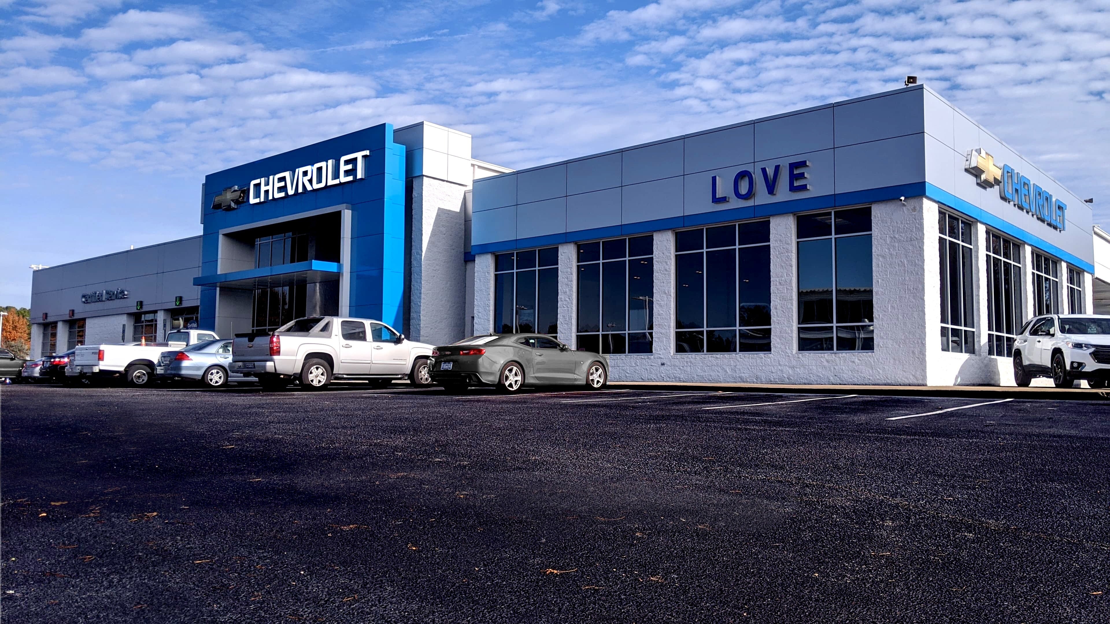 Exterior of Chevrolet dealership