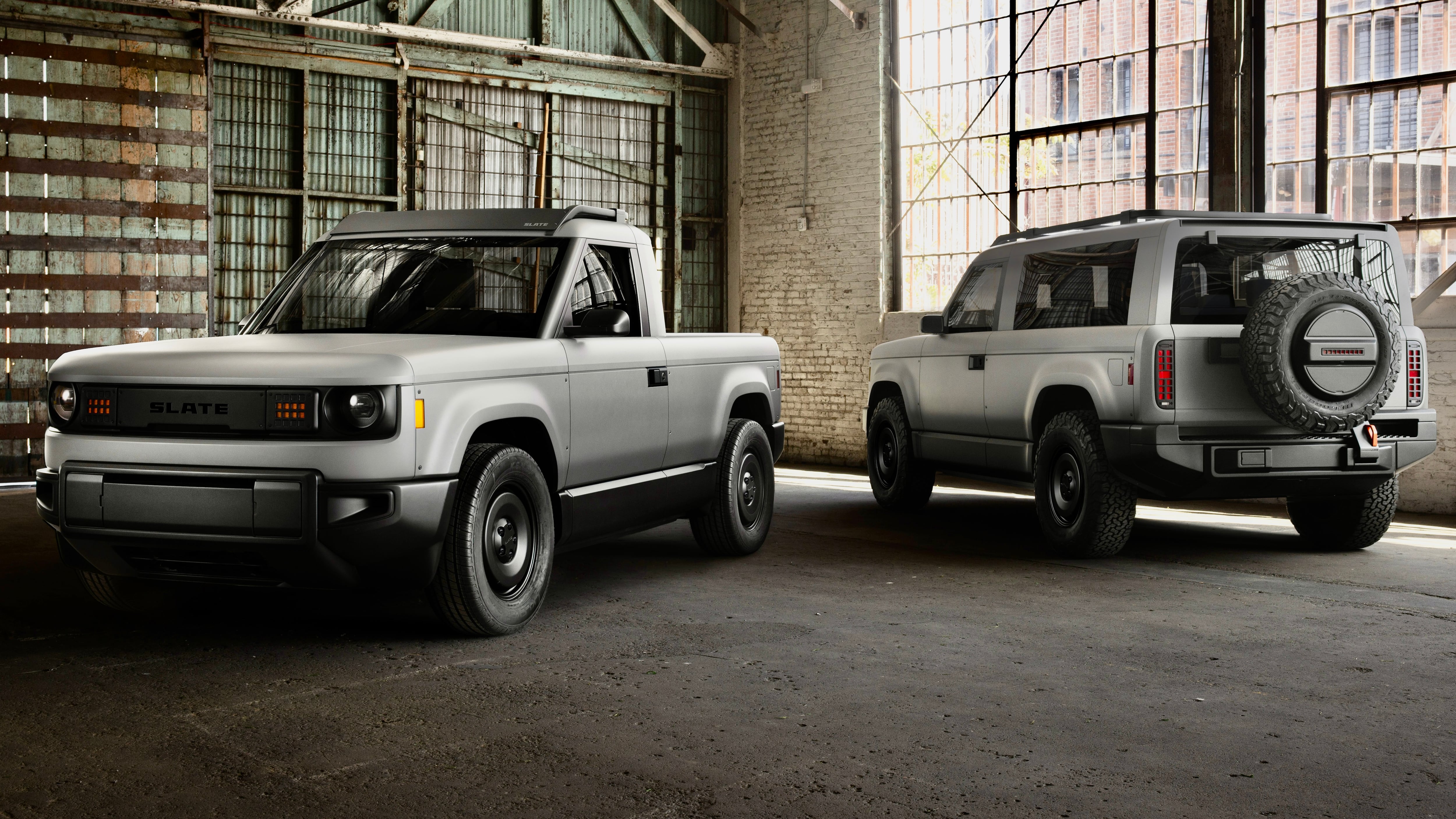 Slate Auto shows bare-bones, 2-door EV pickup that converts into 5-seat crossover